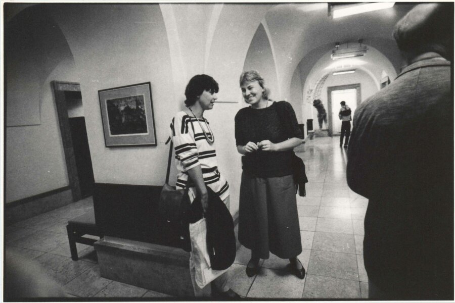 zleva: Eliška Lysková, Marie Plotěná